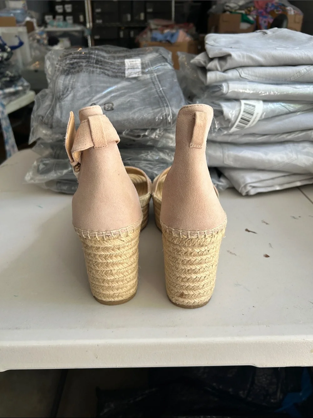 New with Defects J.Crew Platform Espadrille Suede Sandals‎